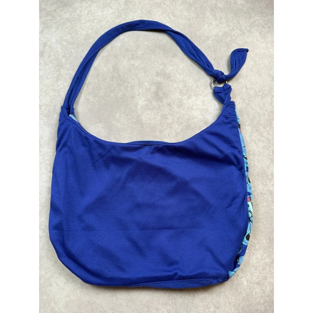Disney Loungefly Lilo and Stitch Scrump Hobo Shoulder Bag Blue Summer Fun Trip